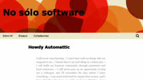 What Nosolosoftware.com website looked like in 2016 (7 years ago)