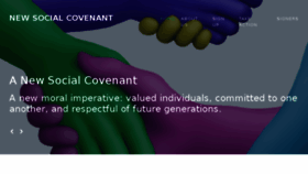 What Newsocialcovenant.org website looked like in 2016 (7 years ago)