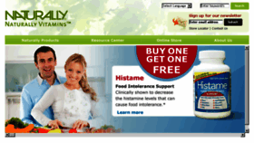 What Naturallyvitamins.com website looked like in 2016 (7 years ago)