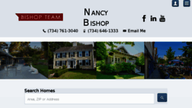 What Nancybishop.net website looked like in 2016 (7 years ago)
