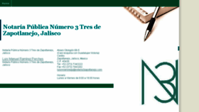 What Notaria3zapotlanejo.com website looked like in 2016 (7 years ago)