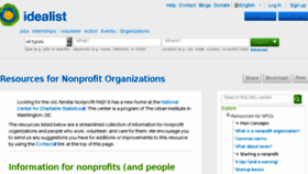 What Nonprofit-info.org website looked like in 2016 (7 years ago)