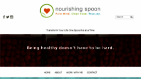 What Nourishingspoon.com website looked like in 2016 (7 years ago)
