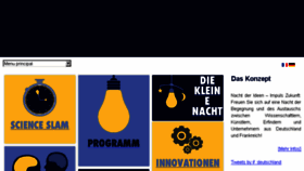 What Nachtderideen.de website looked like in 2016 (7 years ago)