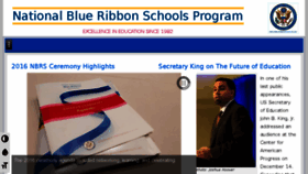 What Nationalblueribbonschools.com website looked like in 2016 (7 years ago)