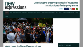 What Newexpressions.org website looked like in 2016 (7 years ago)