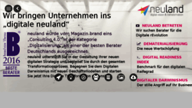 What Neuland.me website looked like in 2016 (7 years ago)