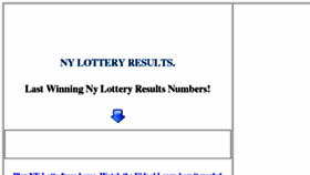 What Ny-lottery-results.net website looked like in 2016 (7 years ago)