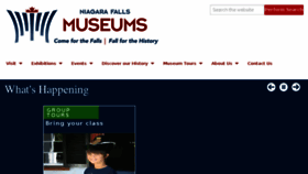 What Niagarafallsmuseums.ca website looked like in 2016 (7 years ago)