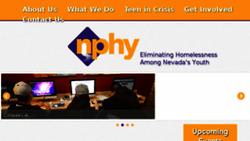 What Nphy.org website looked like in 2016 (7 years ago)