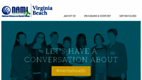 What Namivirginiabeach.org website looked like in 2016 (7 years ago)