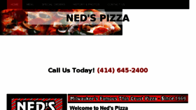 What Nedspizzarestaurant.com website looked like in 2016 (7 years ago)