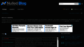 What Nulledblog.com website looked like in 2017 (7 years ago)
