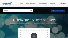 What Netshare.cz website looked like in 2017 (7 years ago)