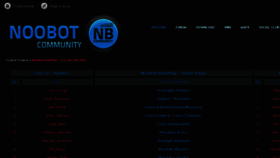 What Noobot.info website looked like in 2017 (7 years ago)