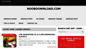 What Noobdownload.com website looked like in 2017 (7 years ago)