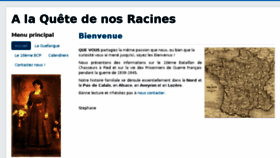 What Nos-racines.fr website looked like in 2017 (7 years ago)