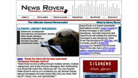 What Newsrover.com website looked like in 2017 (7 years ago)