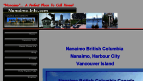 What Nanaimo-info.com website looked like in 2017 (7 years ago)