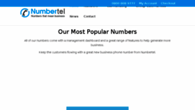 What Numbertel.co.uk website looked like in 2017 (7 years ago)