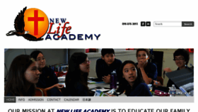 What Newlifeacademy.com website looked like in 2017 (7 years ago)