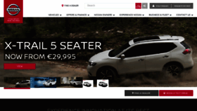 What Nissan.ie website looked like in 2017 (7 years ago)