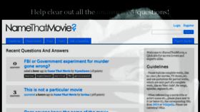 What Namethatmovie.org website looked like in 2017 (7 years ago)