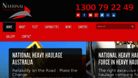What Nationalheavyhaulage.com.au website looked like in 2017 (7 years ago)