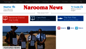 What Naroomanewsonline.com.au website looked like in 2017 (7 years ago)