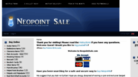 What Neopointsale.com website looked like in 2017 (7 years ago)