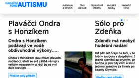 What Nadacnifondautismu.cz website looked like in 2017 (7 years ago)