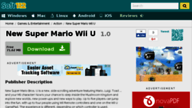 What New-super-mario-wii-u.soft112.com website looked like in 2017 (7 years ago)