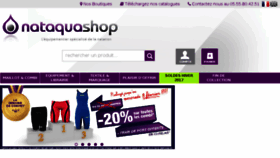 What Nataquashop.com website looked like in 2017 (7 years ago)
