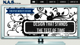 What Naswebdesign.com website looked like in 2017 (8 years ago)