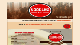 What Noodlesetc.com website looked like in 2017 (7 years ago)