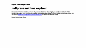 What Nullpress.net website looked like in 2017 (7 years ago)