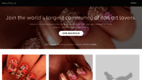What Nailpolis.com website looked like in 2017 (9 years ago)