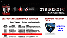 What Newportmesasoccer.com website looked like in 2017 (7 years ago)