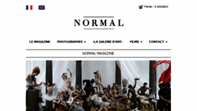 What Normal-magazine.com website looked like in 2017 (8 years ago)