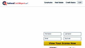 What Nationalcreditreport.com website looked like in 2017 (7 years ago)