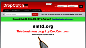 What Nmtd.org website looked like in 2017 (7 years ago)
