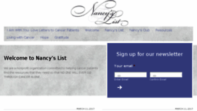 What Nancyslist.org website looked like in 2017 (7 years ago)