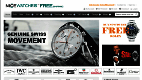 What Nicewatches.net website looked like in 2017 (7 years ago)