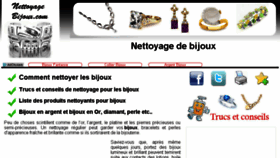 What Nettoyagebijoux.com website looked like in 2017 (7 years ago)