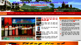 What Ninhthuan.edu.vn website looked like in 2017 (7 years ago)