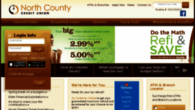 What Northcountycu.org website looked like in 2017 (7 years ago)