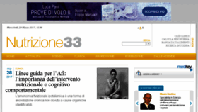 What Nutrizione33.it website looked like in 2017 (7 years ago)