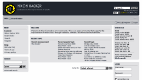 What Nikonhacker.com website looked like in 2017 (7 years ago)