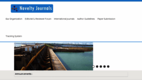 What Noveltyjournals.com website looked like in 2017 (7 years ago)