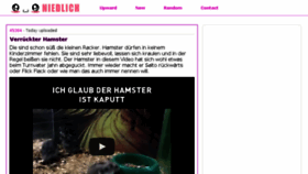What Niedlich.tv website looked like in 2017 (7 years ago)